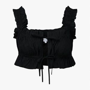 WeWoreWhat Double Tie Top